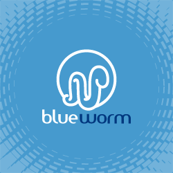 Logo Design Blueworm
