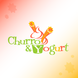 conception de logo Churro & Yogurt