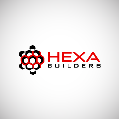 conception de logo HEXA builders