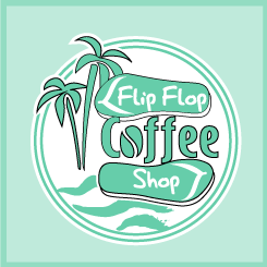 conception de logo Flip Flop Coffee Shop