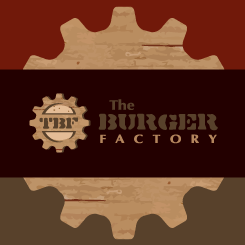 conception de logo The Burger Factorty