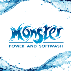 conception de logo Monster Power and Softwash
