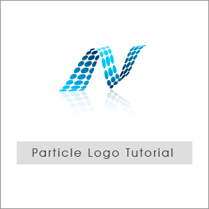 particle logo desin