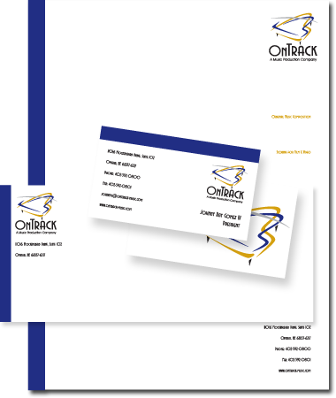 Letterhead  Logo Design on Logo Design Company   Stationery Design Ontrack