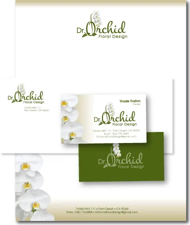 Stationery Design Dr Orchid
