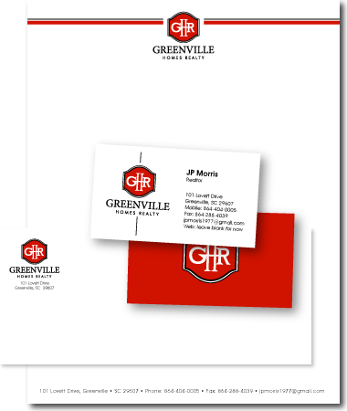 Stationery Design Greenville Home Realty