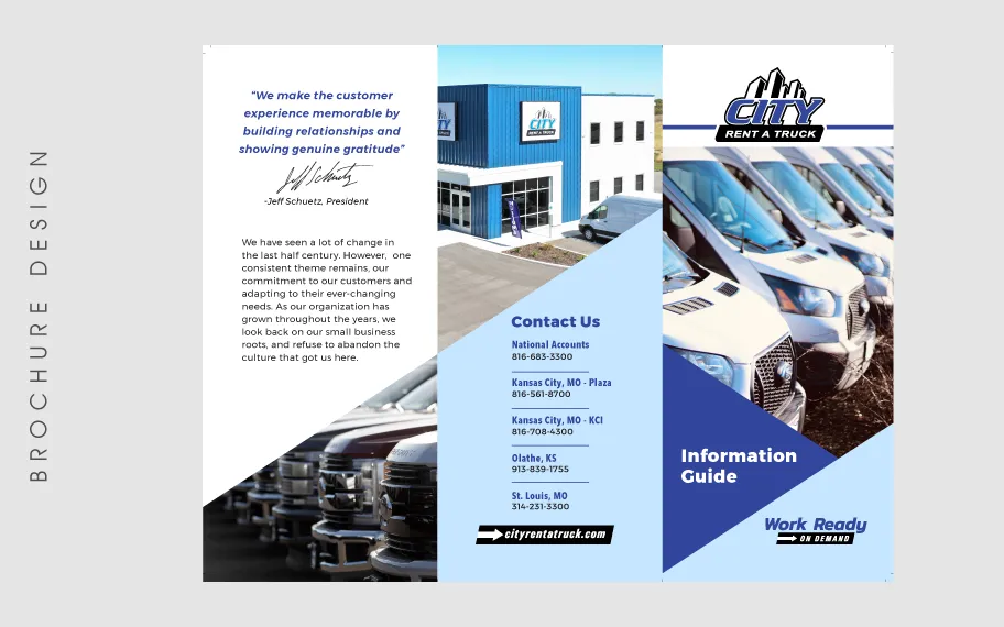 Graphic Design City Rent Brochure