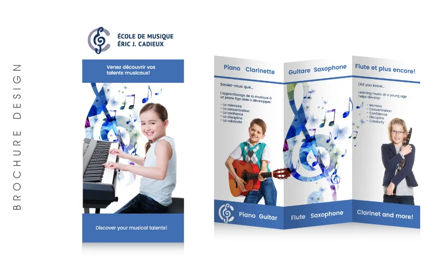 Design graphique Ecole Musique