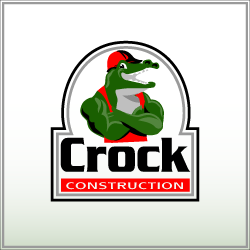 conception de logo Crock Construction