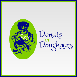 conception de logo Donuts Or Doughnuts