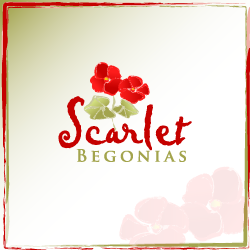 conception de logo Scarlet Begonias