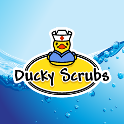 logo design Ducky Scrubs