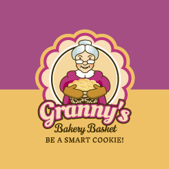 logo design GRANNY'S BAKERY BASKET
