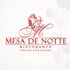 logo design Mesa de Notte Ristorante 