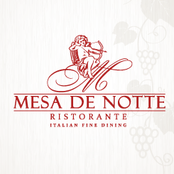 conception de logo Mesa de Notte Ristorante 