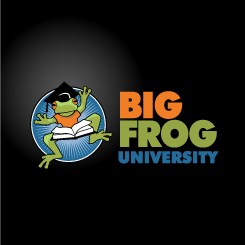 logo design Big Frog University