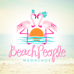 logo design Beach People Weddings