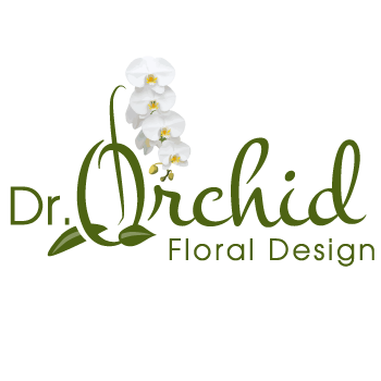 Dr. Orchid Floral Design Logo