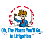 Oh, The Places You'll Go... in Litigation Logo