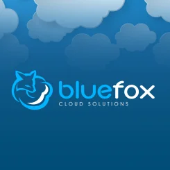 Logo design bluefox