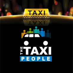 Logo design taxi people