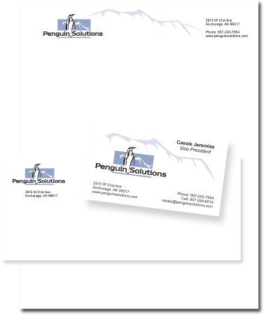 Stationery Design Penguin Solutions