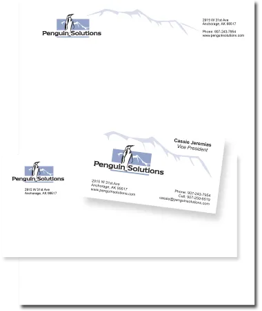 Stationery Design Penguin Solutions