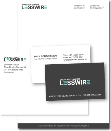 Stationery Design Lesswire