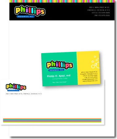 Stationery Design Phillips Pediatrics