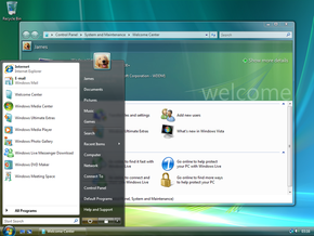 Windows Vista interface
